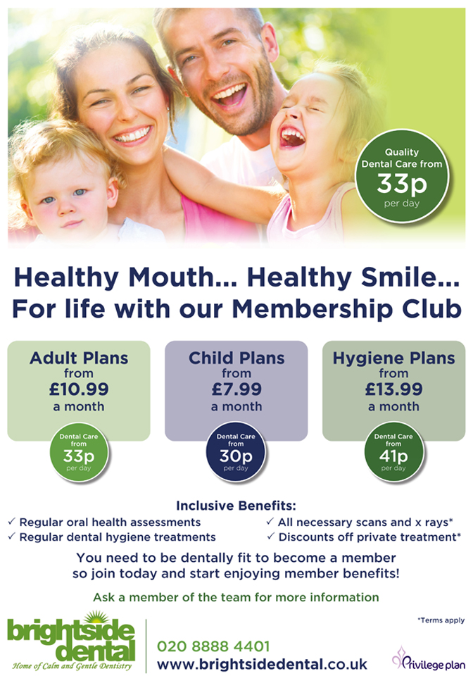 Brightside Healthy Mouth For Life Membership Club
